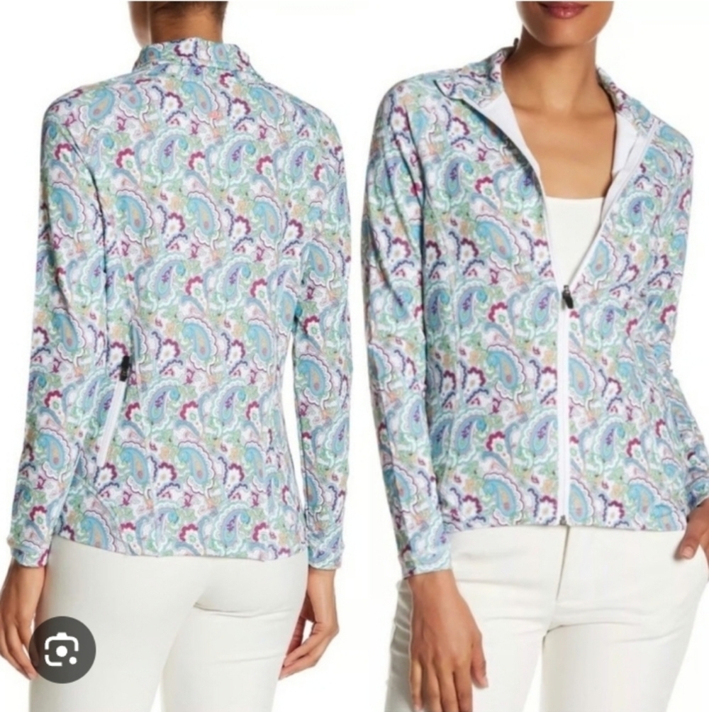 Peter Millar Tamera Paisley Golf Jacket